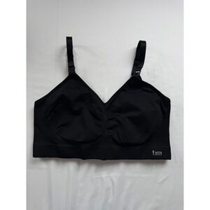 Hotmilk My Necessity Seamless Nursing Bra Black Large Full Cup Maternity